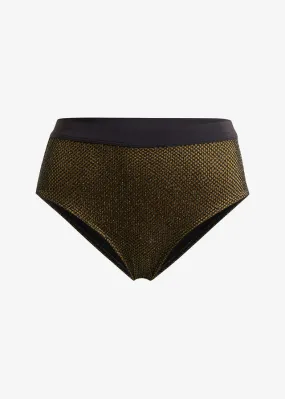 Braga de bikini Negro-oro