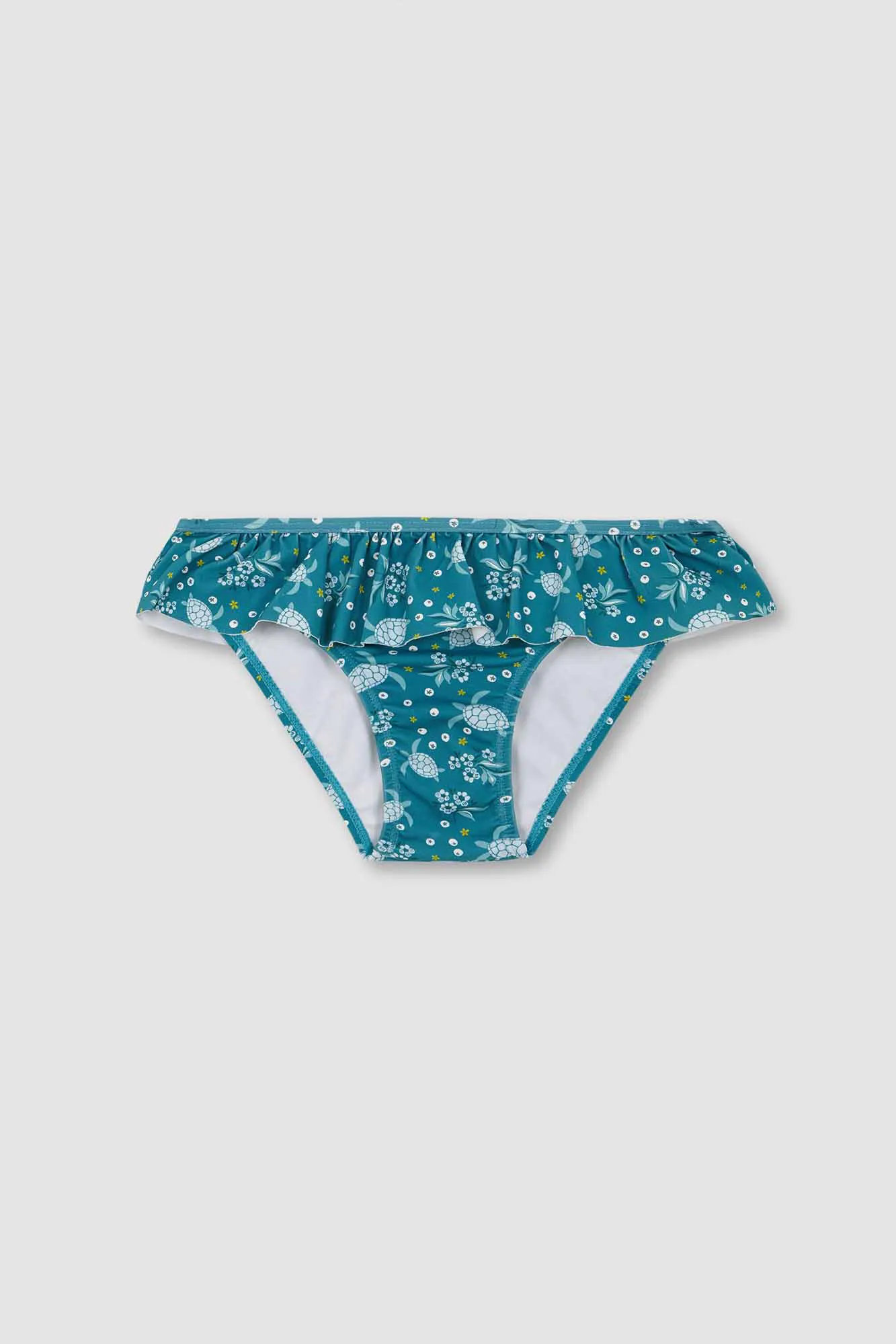 Braguita bikini Estampado Tortugas Turquesa