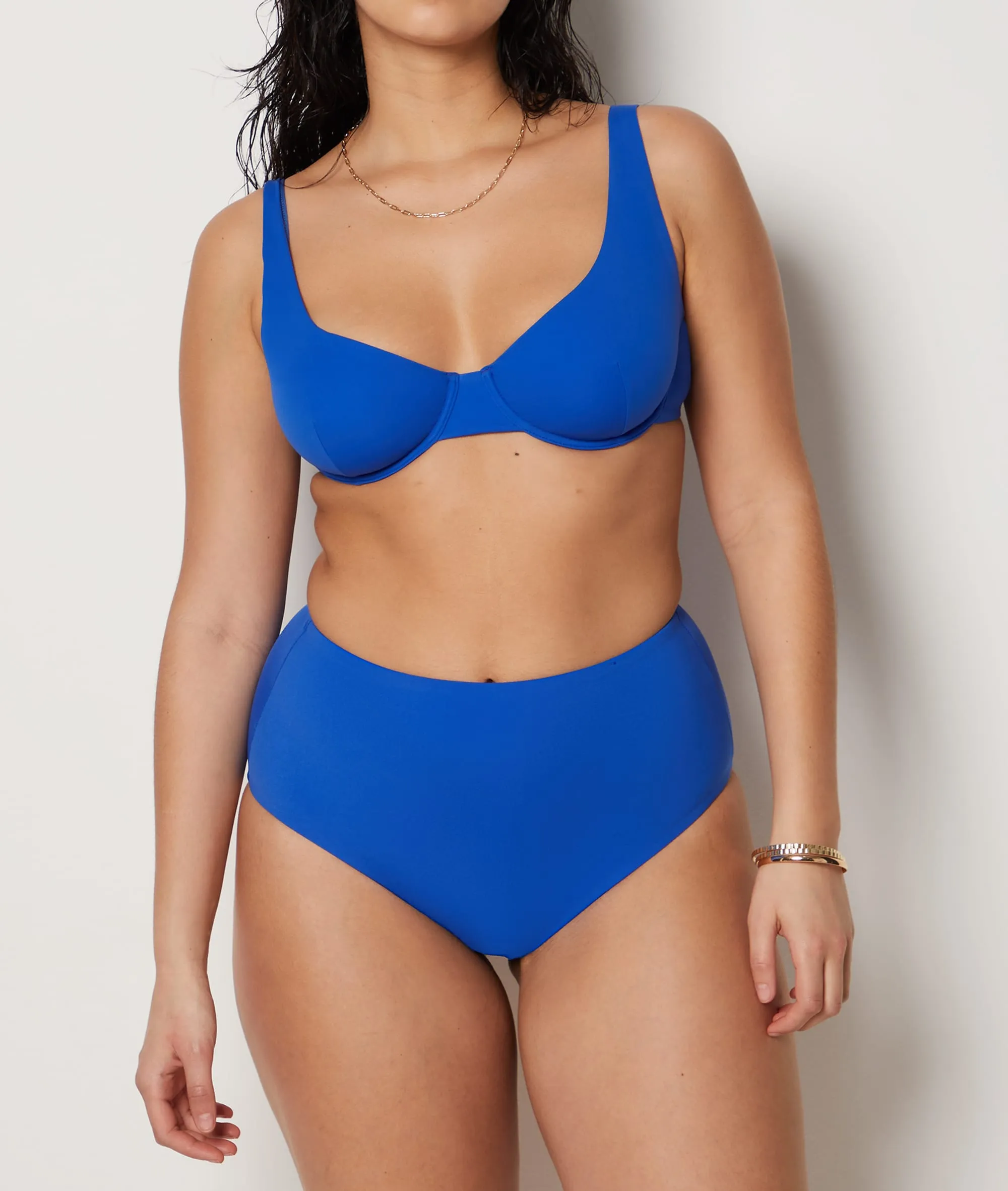 Braguita bikini moldeadora talle alto SCULPT BLEU ROYAL - ETAM