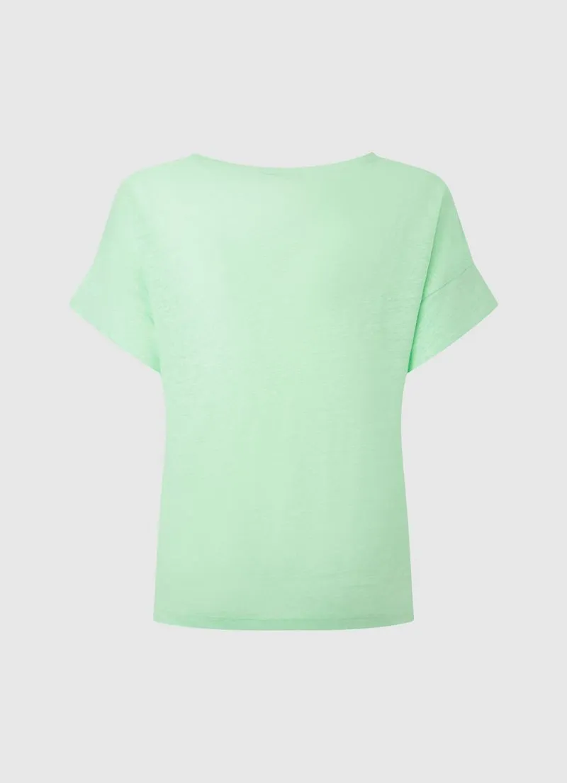 Camiseta Mujer Pepe Jeans Kat Color Verde Menta