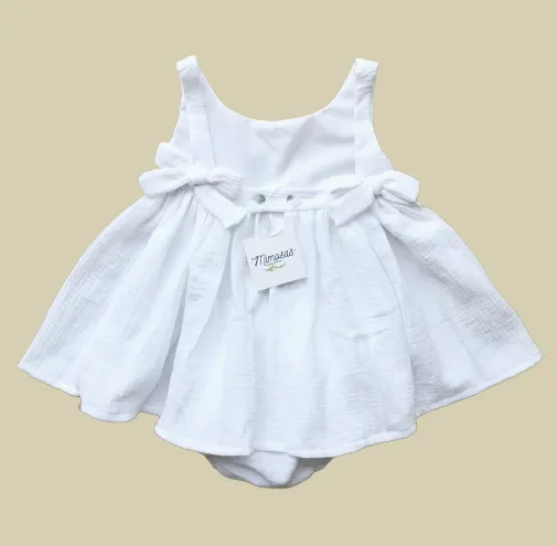 CONJUNTO VESTIDO BAMBULA BLANCO