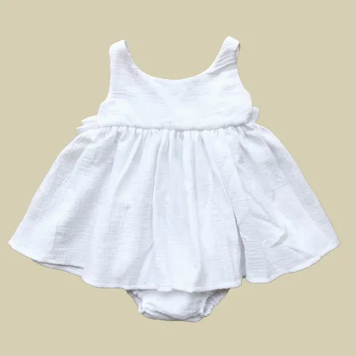 CONJUNTO VESTIDO BAMBULA BLANCO