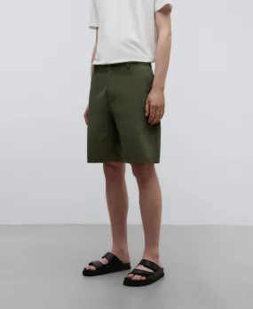 Cotton poplin bermuda shorts man