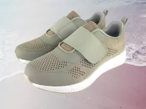 Cutillas | Sneakers de mujer con velcro y elástico Katia Beige