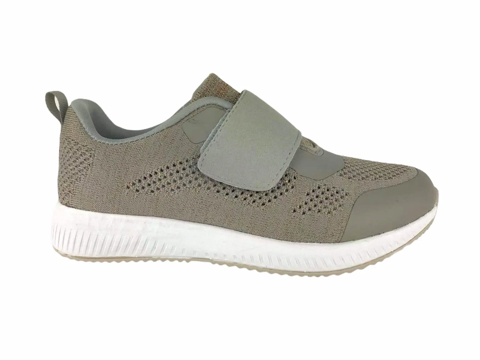 Cutillas | Sneakers de mujer con velcro y elástico Katia Beige