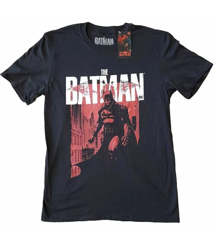 DC COMICS BATMAN The Batman Red Figure Camiseta Tee Licencia Oficial RockOff BATMANTS14MB