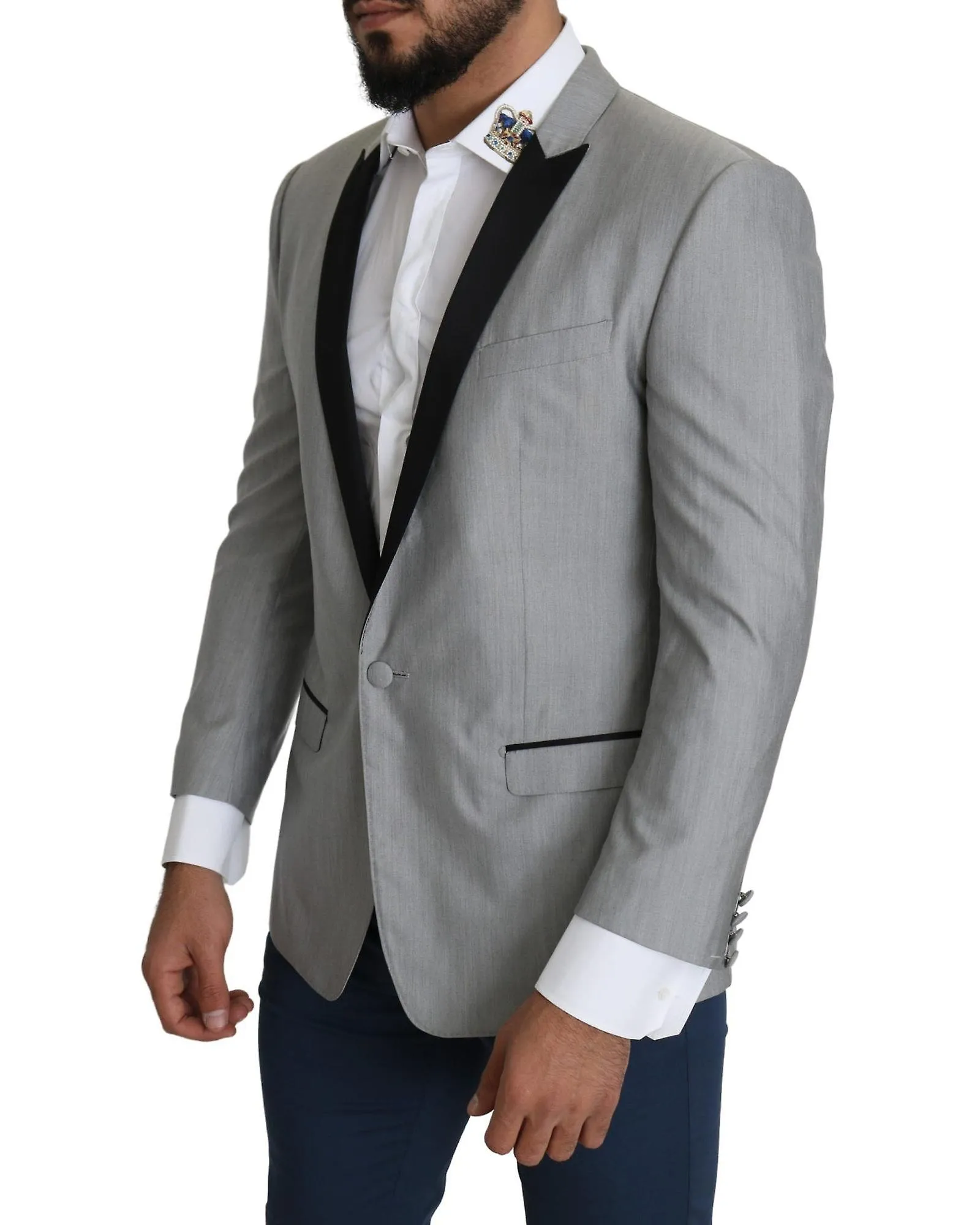 Dolce & Gabbana Light  Single Breasted Silk Blazer