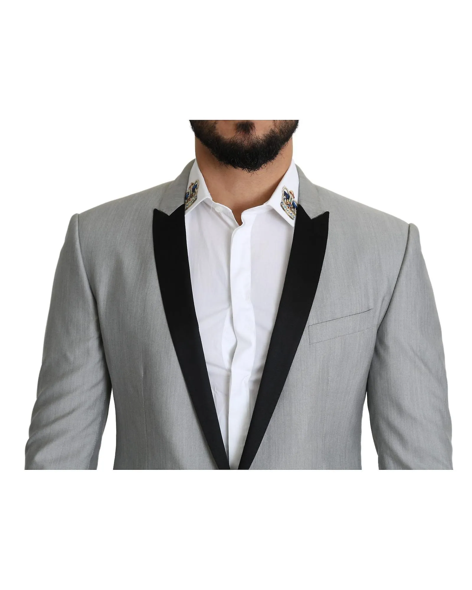 Dolce & Gabbana Light  Single Breasted Silk Blazer