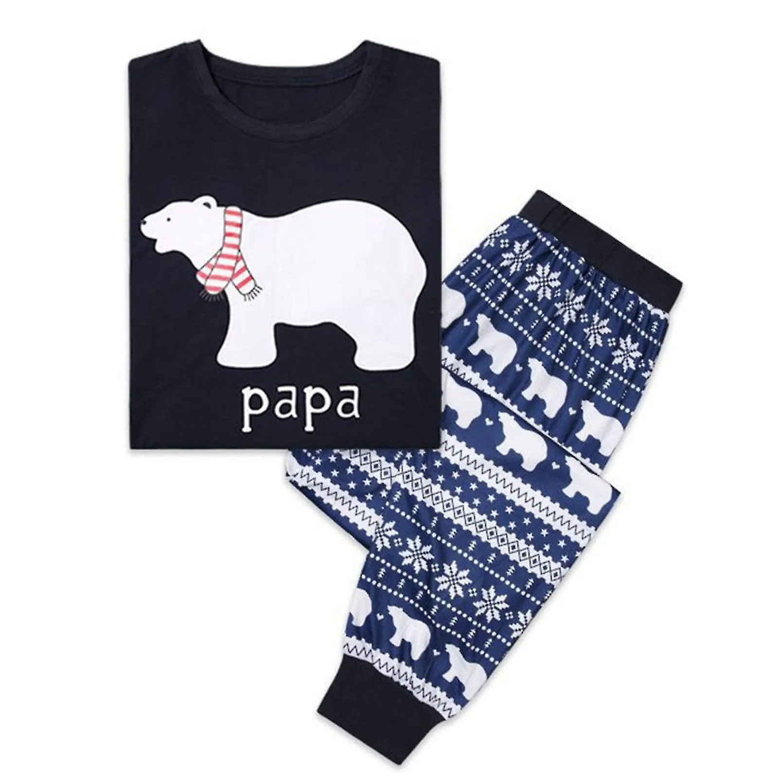 Family Matching Clothes For Christmas Pajamas Set Long Sleeve Xmas Sleepwear