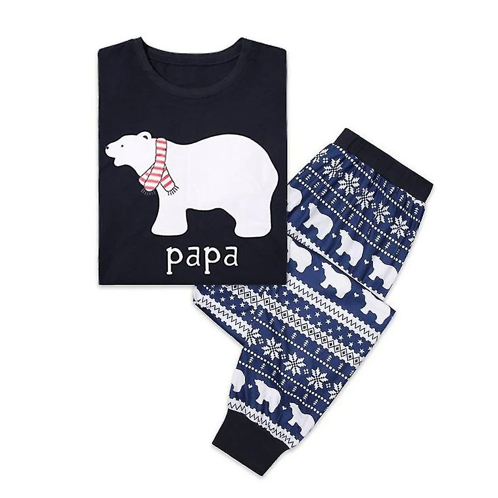 Family Matching Clothes For Christmas Pajamas Set Long Sleeve Xmas Sleepwear