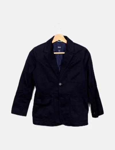 GAP Blazer azul marino cruzada