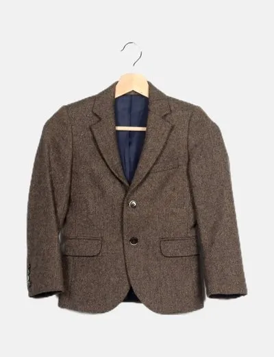 Hackett London Blazer bicolor estampada