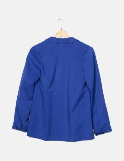 H&M Blazer azul eléctrico básico