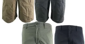 Hombre Ex Uniqlo Cargo Shorts Verano 100% Algodón 5 Bolsillos Medio Pantalón