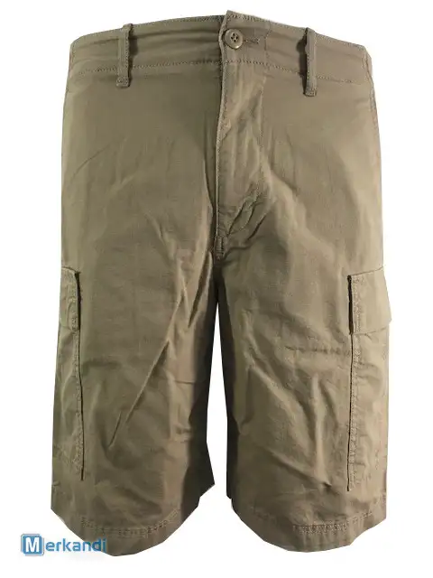 Hombre Ex Uniqlo Cargo Shorts Verano 100% Algodón 5 Bolsillos Medio Pantalón