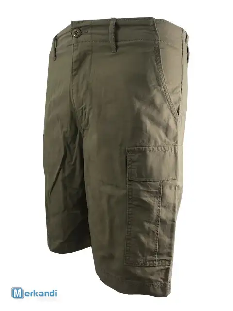 Hombre Ex Uniqlo Cargo Shorts Verano 100% Algodón 5 Bolsillos Medio Pantalón