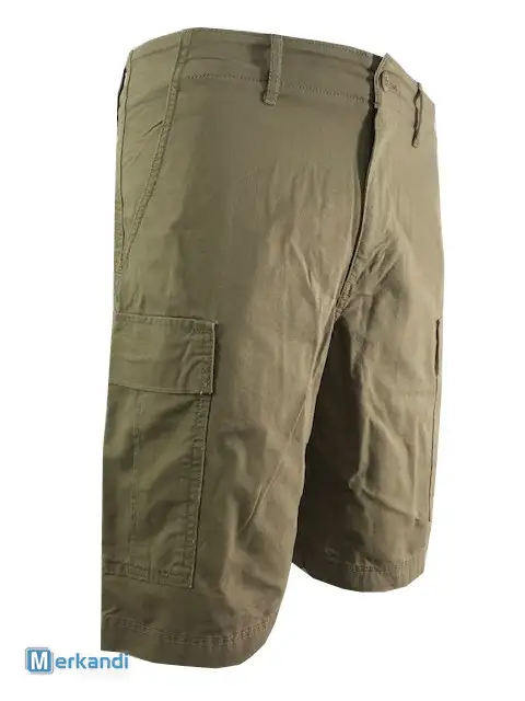 Hombre Ex Uniqlo Cargo Shorts Verano 100% Algodón 5 Bolsillos Medio Pantalón