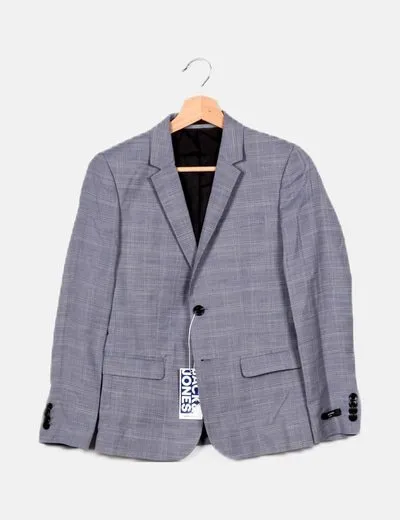 Jack & Jones Blazer azul cuadros