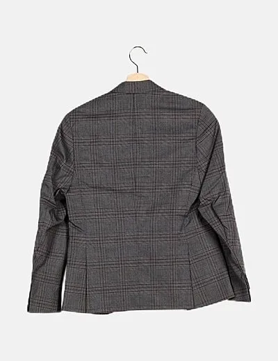 Jack & Jones Blazer gris cuadro gales