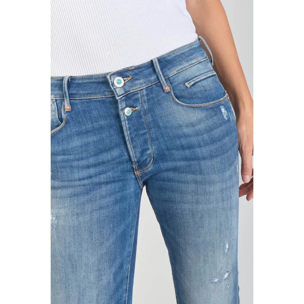 Jeans push-up slim tiro alto PULP, 7/8