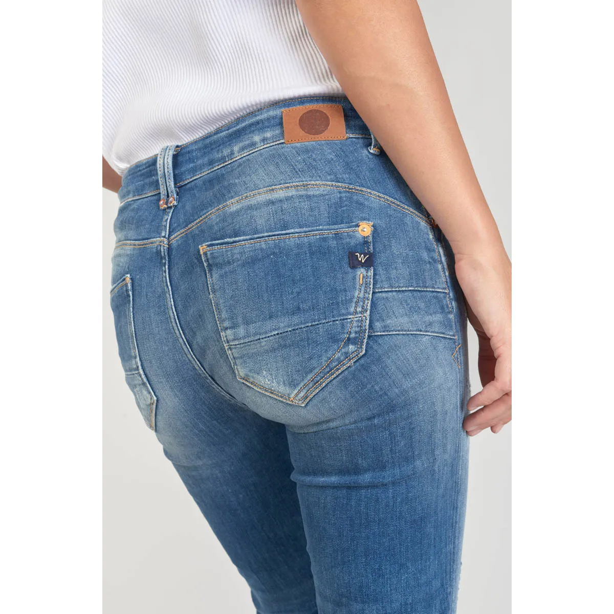 Jeans push-up slim tiro alto PULP, 7/8