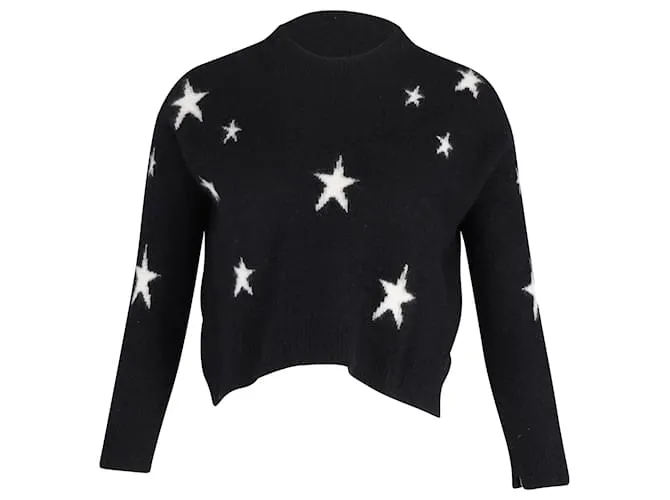 Jersey de corte holgado con estrella de lana de cachemira negra de Zadig & Voltaire Negro 