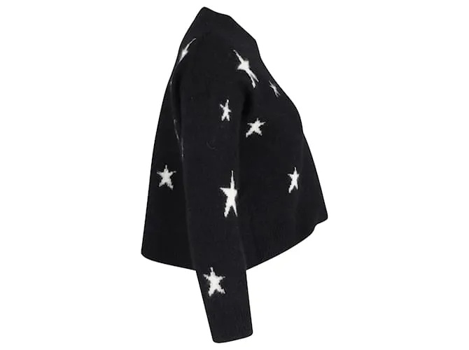 Jersey de corte holgado con estrella de lana de cachemira negra de Zadig & Voltaire Negro 