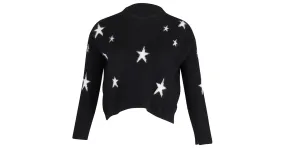 Jersey de corte holgado con estrella de lana de cachemira negra de Zadig & Voltaire Negro 