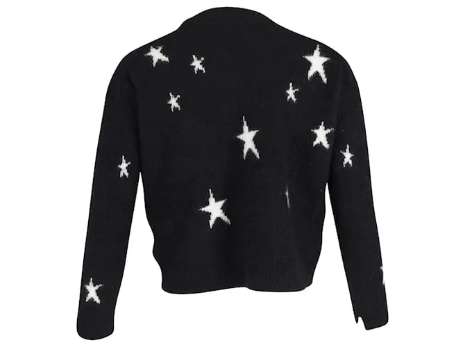 Jersey de corte holgado con estrella de lana de cachemira negra de Zadig & Voltaire Negro 