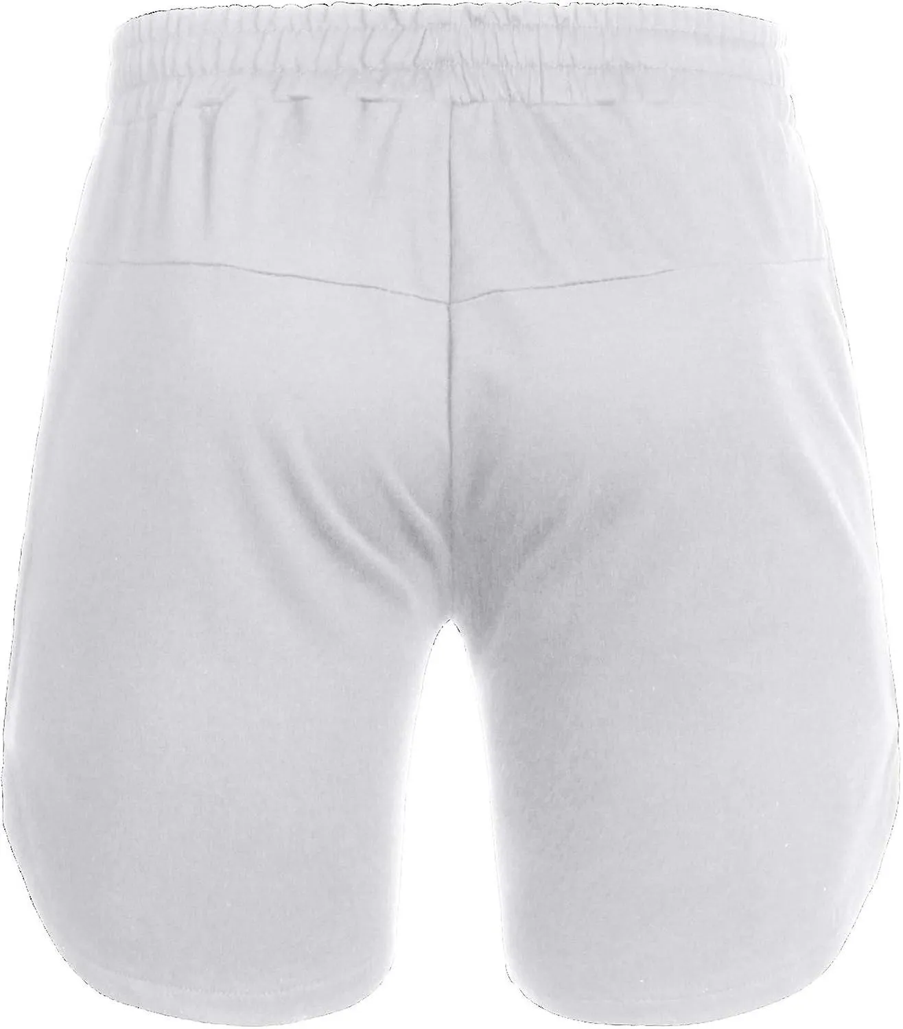 Men's Gym Shorts Running Short Pants Fitted Training with Pockets-WhiteM