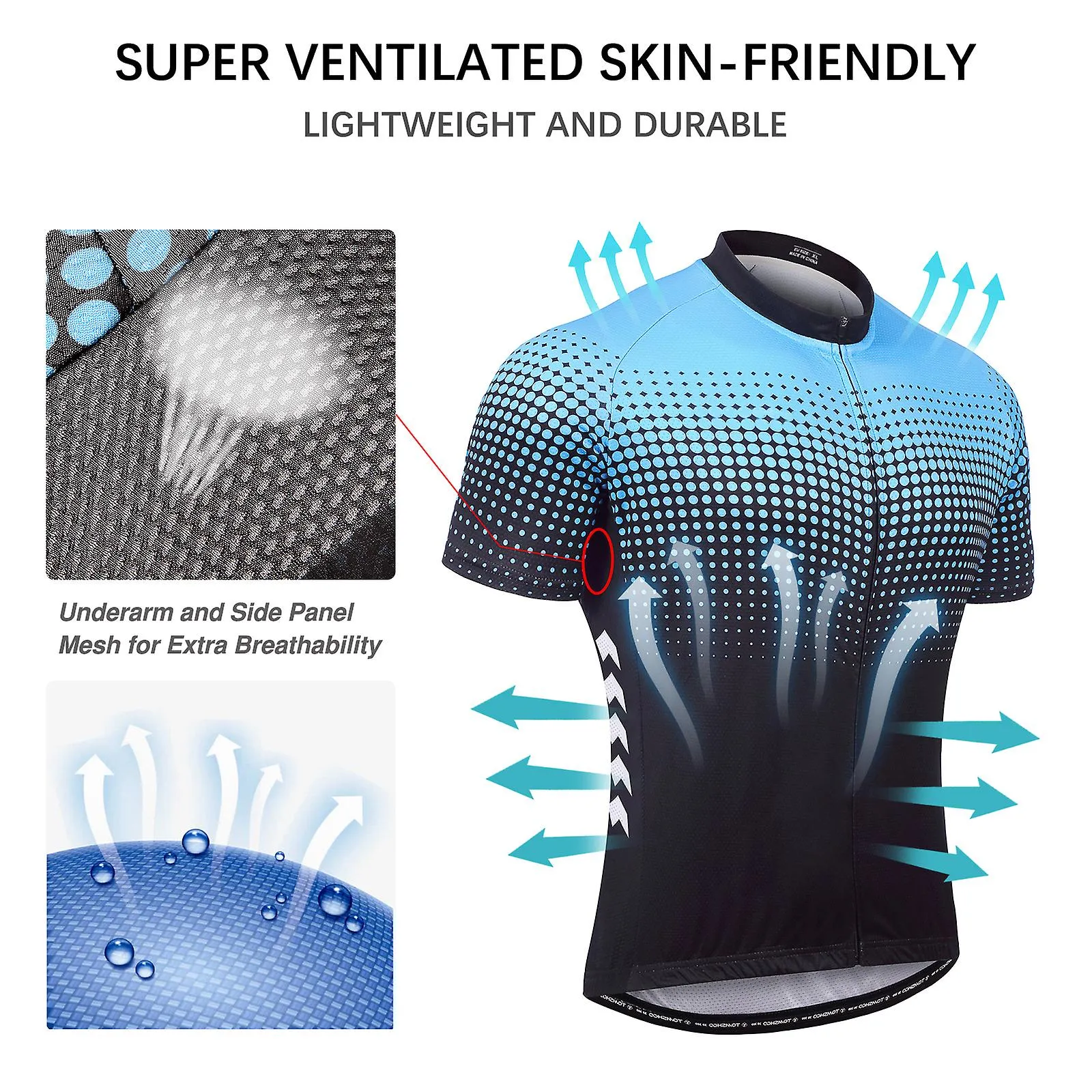 Men's Summer Short Suits Cycling Set Cycling Jersey with 5D Gel Padded Riding Shorts Quick Dry Breathable Cycling Jersey Set