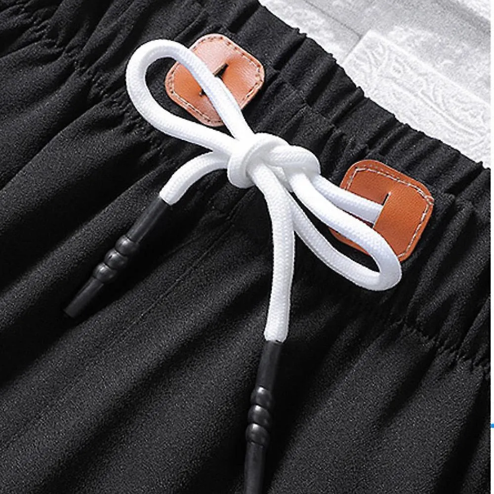 Men's Sweatpants, Summer Thin Quick Dry Ice Silk Loose Casual Outer Basketball Sports Shorts, Gray (XL)