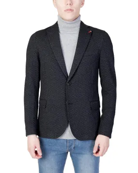 Mulish Plain Button Blazer with Lapel Collar