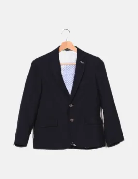 NoName Blazer básica azul marina