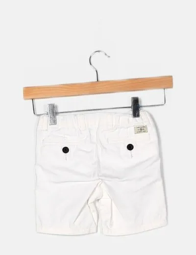 Organic cotton Pantalón blanco chino