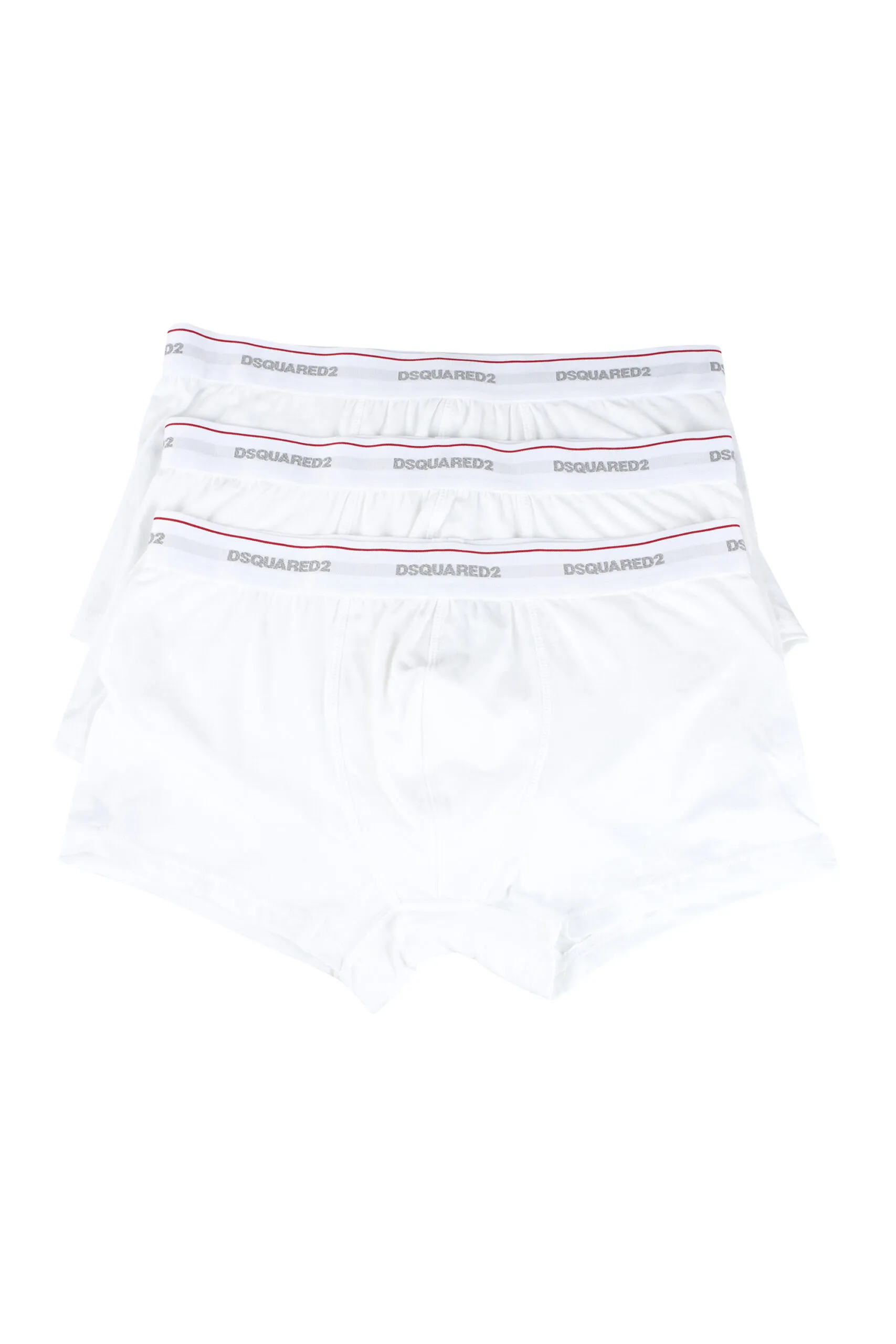 Pack de tres boxers blancos con logo en cinturilla