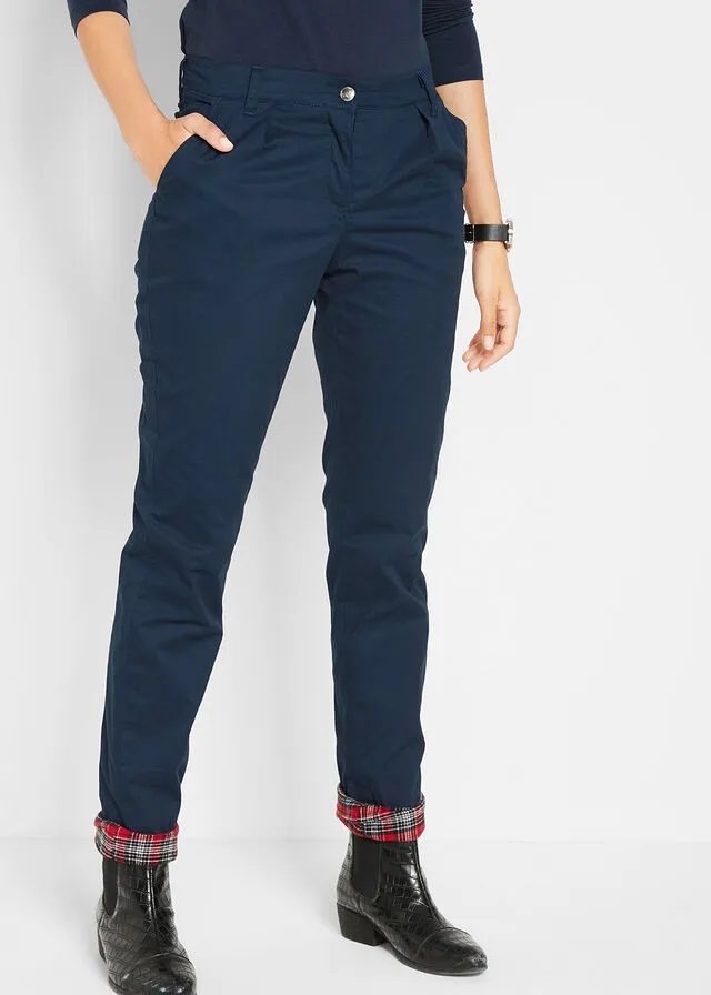 Pantalón chino térmico Azul oscuro