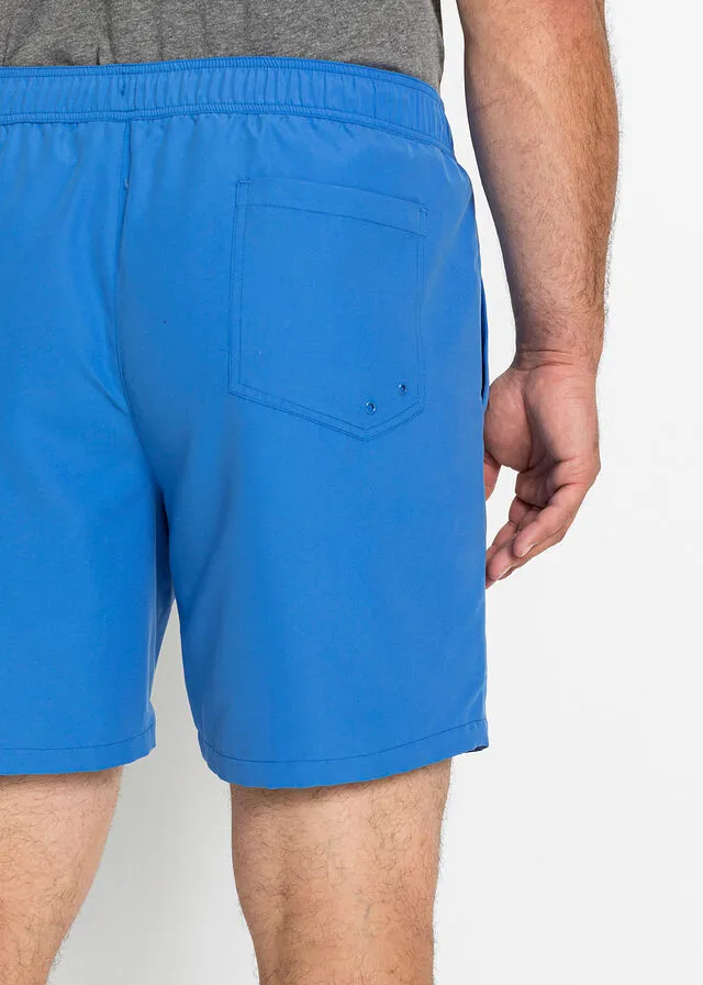 Pantalón corto playero de poliéster reciclado Azul glaciar estampado