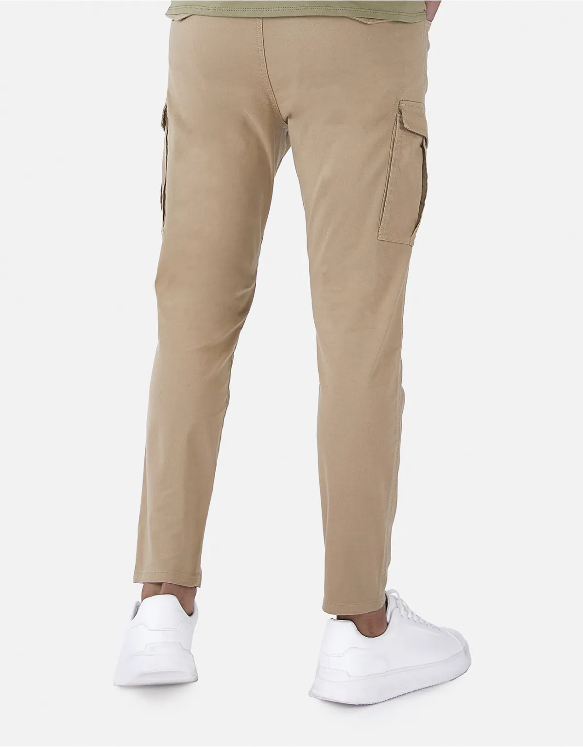 Pantalón taper fit beige pd