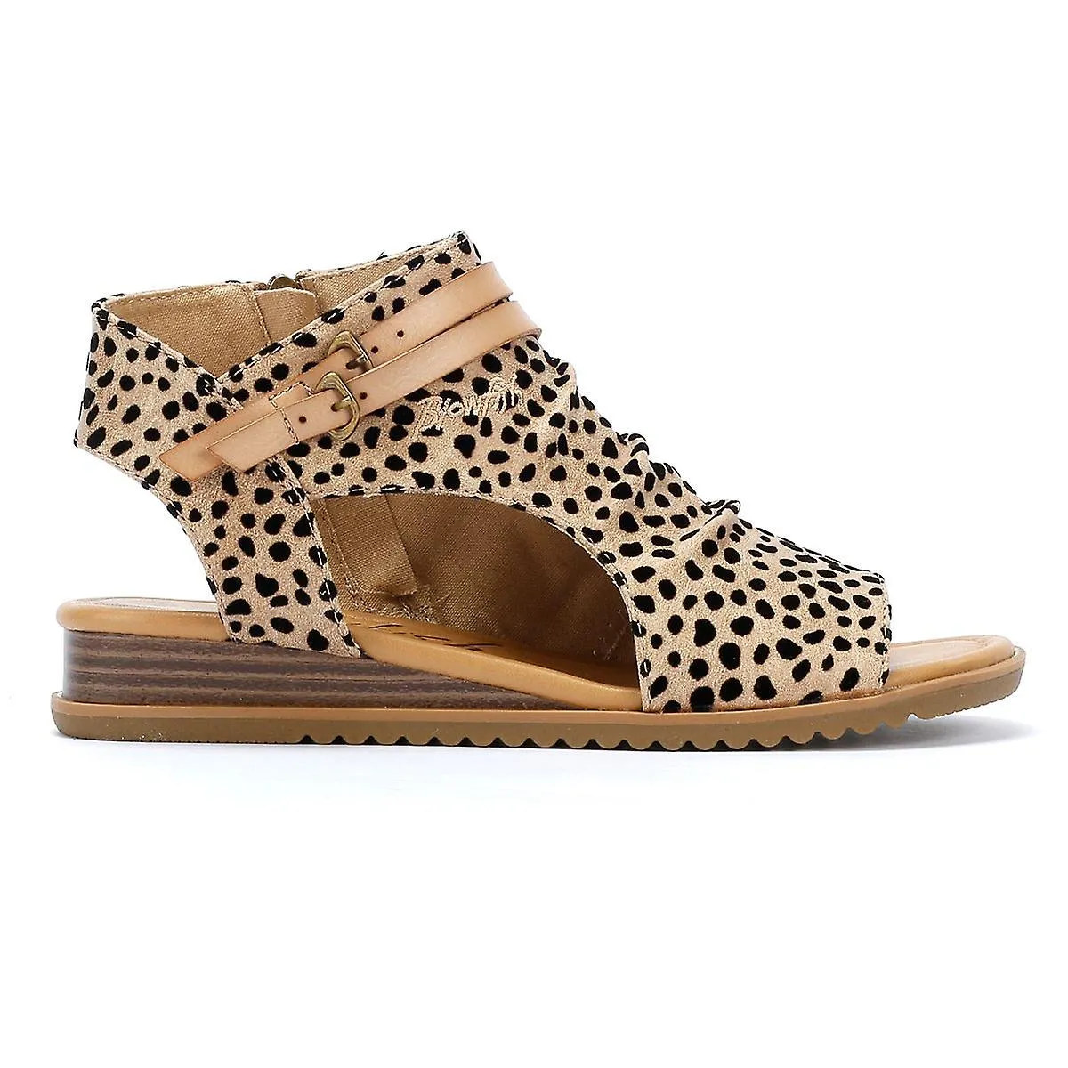 Sandalias de leopardo Blowfish Malibu Butterfly para mujer