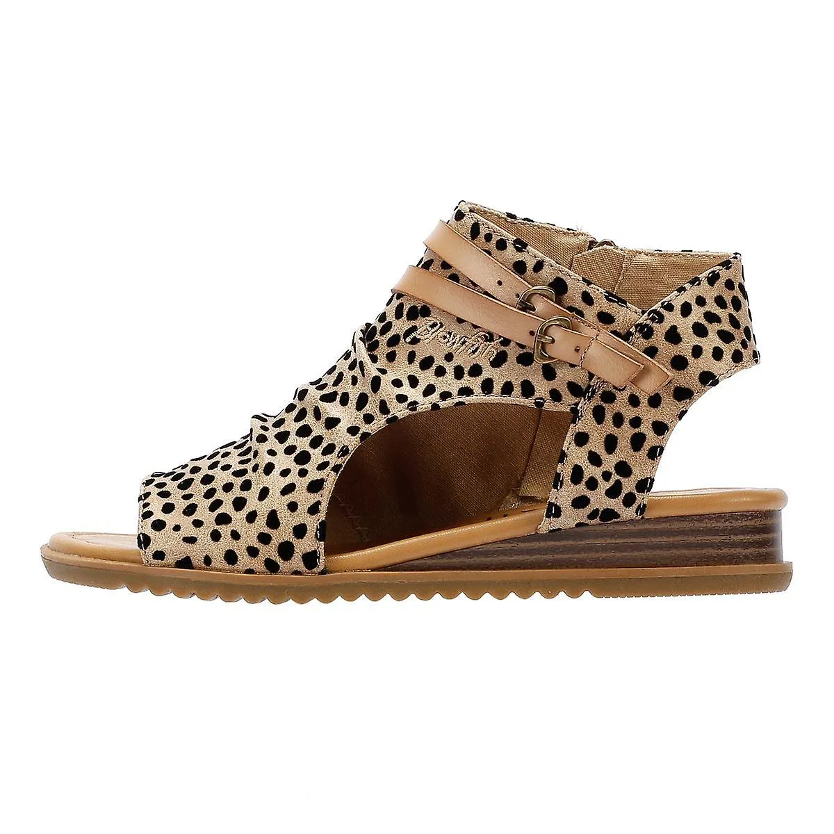 Sandalias de leopardo Blowfish Malibu Butterfly para mujer