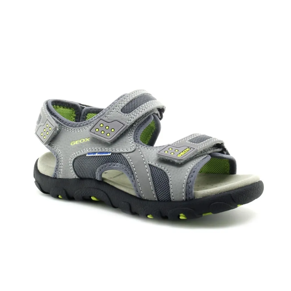 Sandalias Geox Strada Gris-Verde