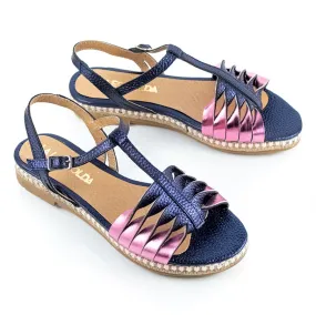 Sandalias Pehuén Azul y Rosa