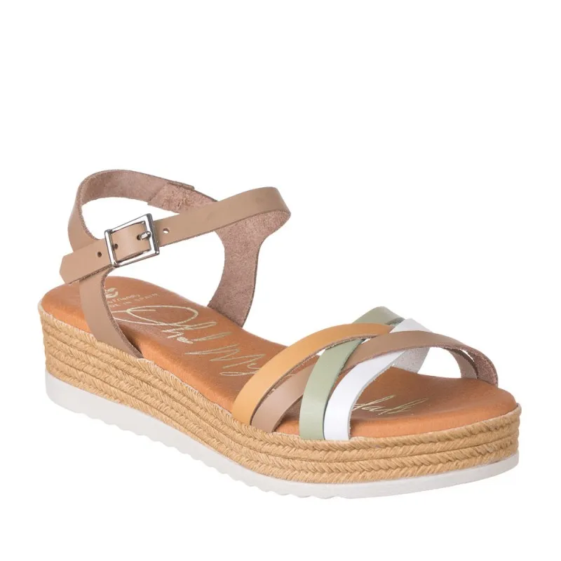 Sandalias Planas Oh My Sandals 5425 Mujer Taupe