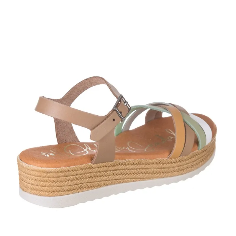 Sandalias Planas Oh My Sandals 5425 Mujer Taupe