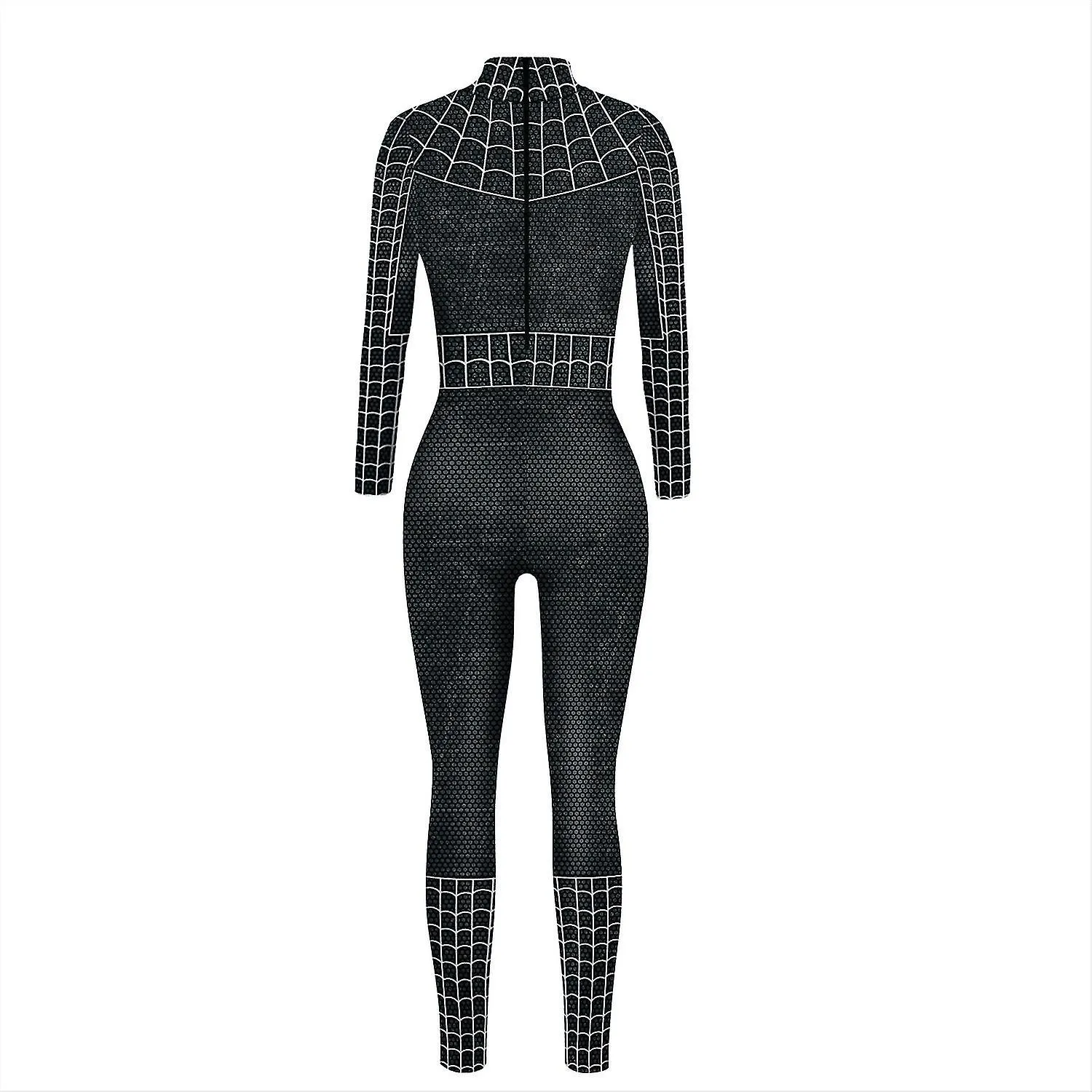 Sexy Bodysuit Black Spider Woman Spandex Jumpsuit Halloween Cosplay Women Superhero Costume