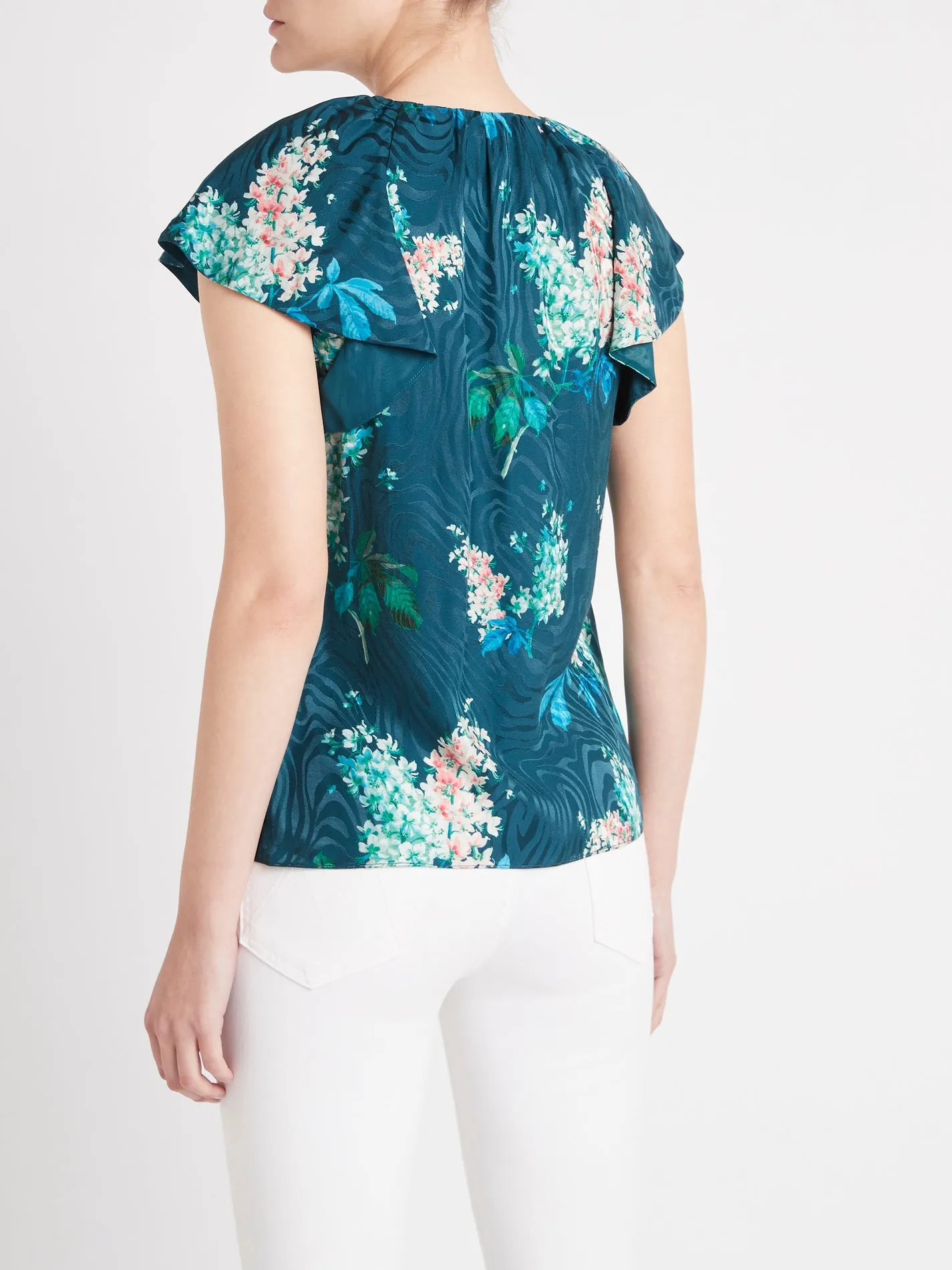 Short Sleeve Hydrangea Top