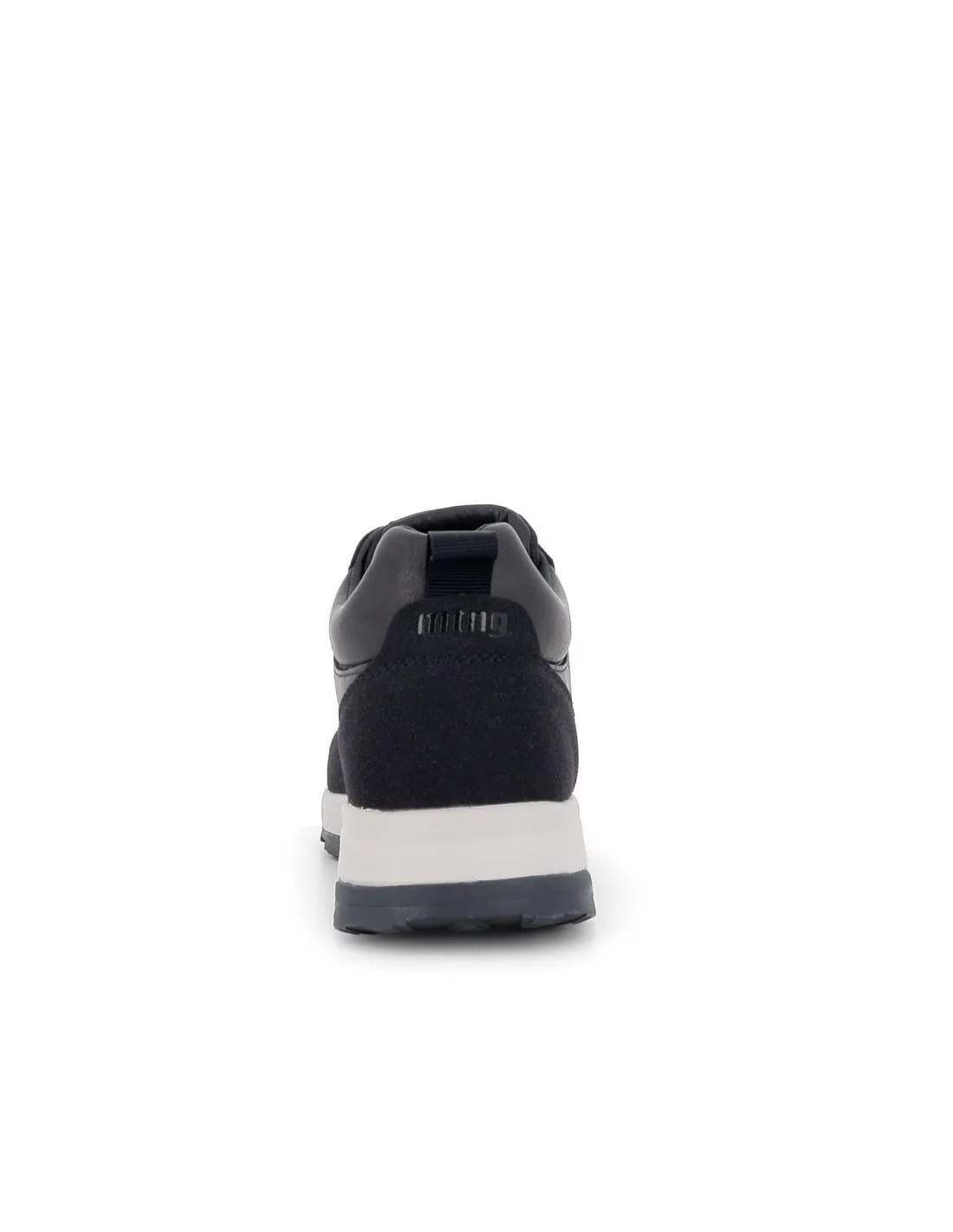 Sneakers abotinada cordones hombre azul Mustang