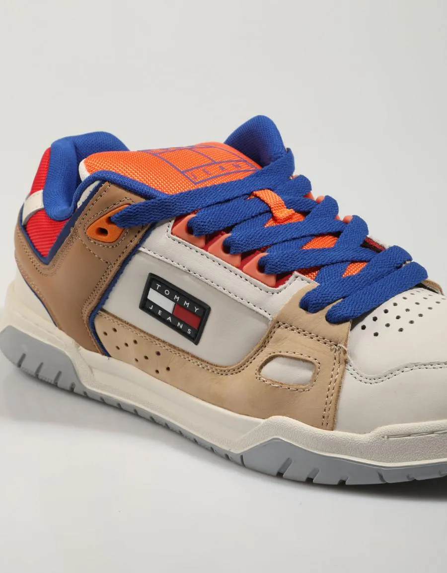  sneakers TOMMY HILFIGER Tommy Jeans Skate Sneaker en Beige 79922