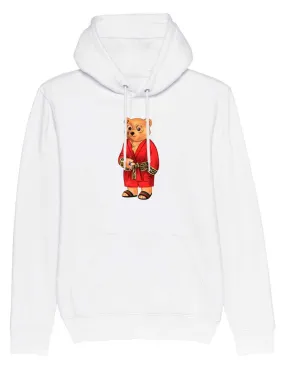 Sudadera Baron Filou blanca Oso fumando puro